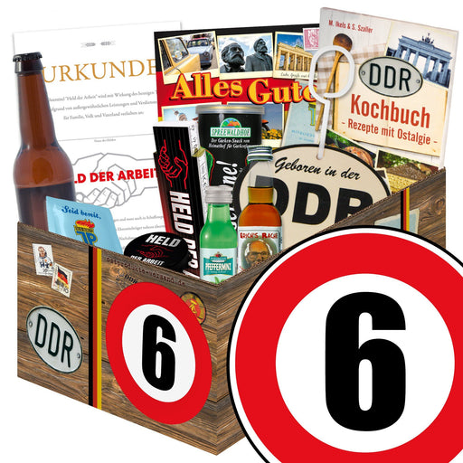 Zahl 6 - Geschenkset Ostpaket "Männer Box" - Ossiladen I Ostprodukte Versand