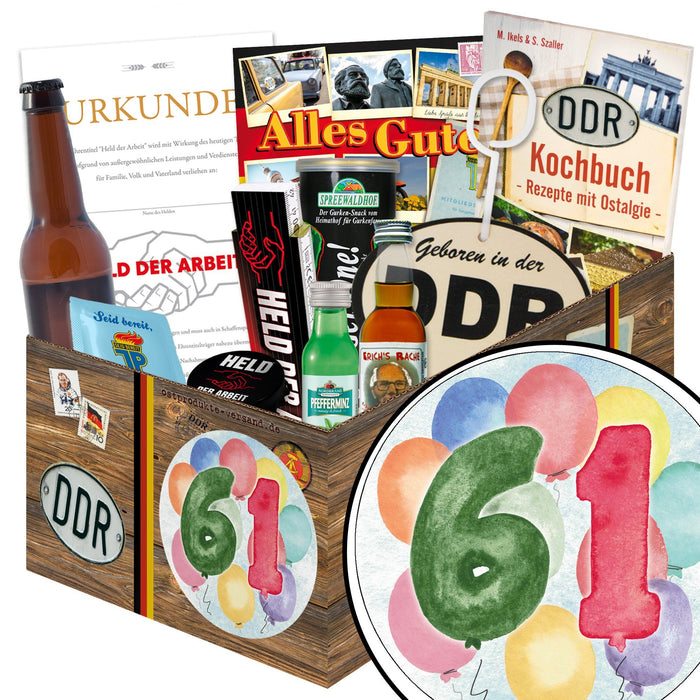 Zahl 61 - Geschenkset Ostpaket "Männer Box" - Ossiladen I Ostprodukte Versand