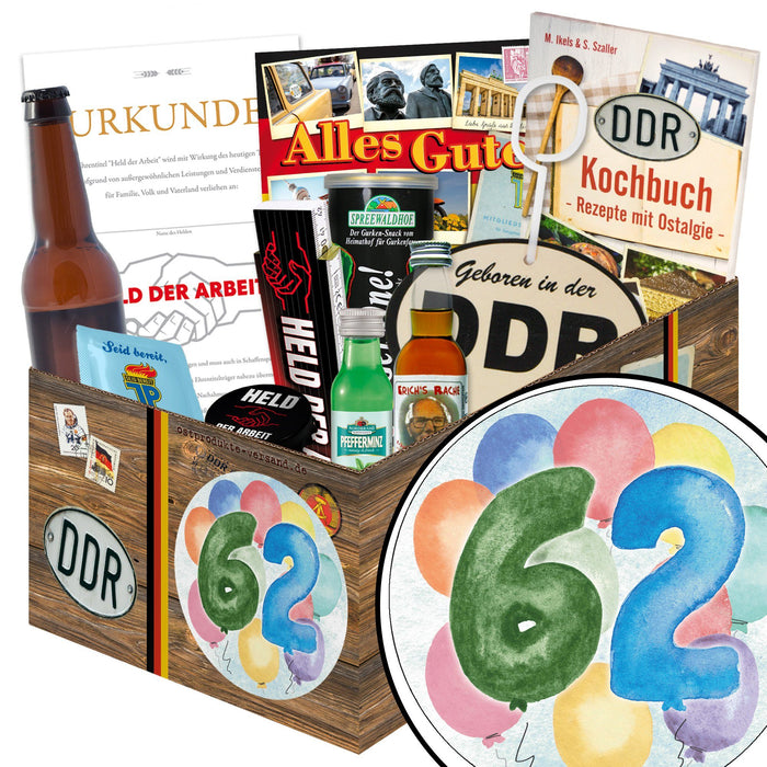 Zahl 62 - Geschenkset Ostpaket "Männer Box" - Ossiladen I Ostprodukte Versand