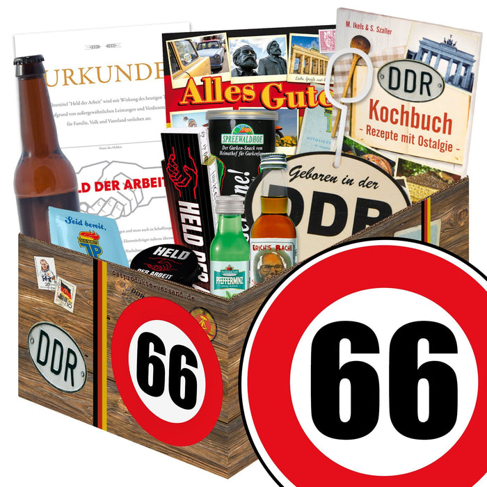 Zahl 66 - Geschenkset Ostpaket "Männer Box" - Ossiladen I Ostprodukte Versand