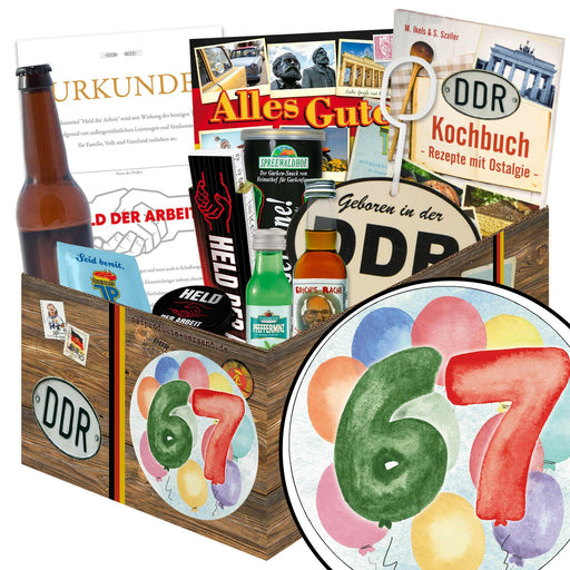 Zahl 67 - Geschenkset Ostpaket "Männer Box" - Ossiladen I Ostprodukte Versand