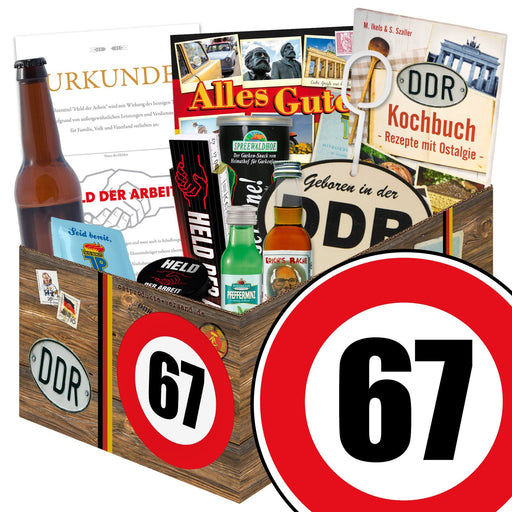 Zahl 67 - Geschenkset Ostpaket "Männer Box" - Ossiladen I Ostprodukte Versand