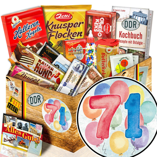 Zahl 71 - Süßigkeiten Set DDR L - Ossiladen I Ostprodukte Versand