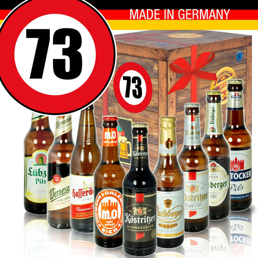 Zahl 73 - Bier Geschenk "Ostbiere" 9er Set - Ossiladen I Ostprodukte Versand