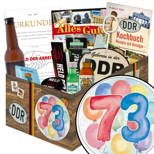 Zahl 73 - Geschenkset Ostpaket "Männer Box" - Ossiladen I Ostprodukte Versand