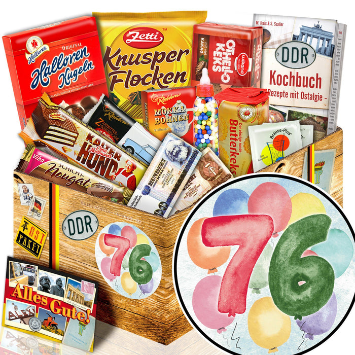 Zahl 76 - Süßigkeiten Set DDR L - Ossiladen I Ostprodukte Versand