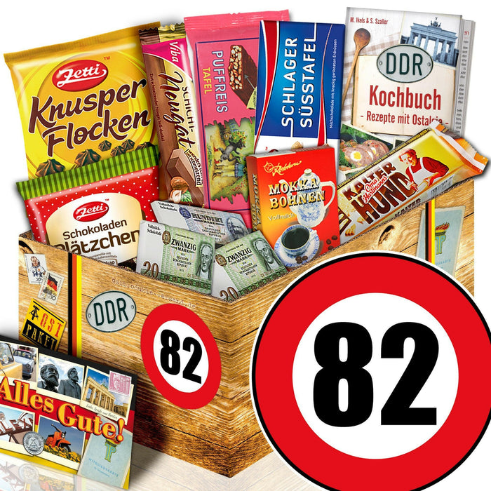 Zahl 82 - Geschenkset Ostpaket "Schokoladenbox M" - Ossiladen I Ostprodukte Versand