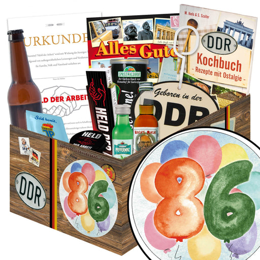 Zahl 86 - Geschenkset Ostpaket "Männer Box" - Ossiladen I Ostprodukte Versand