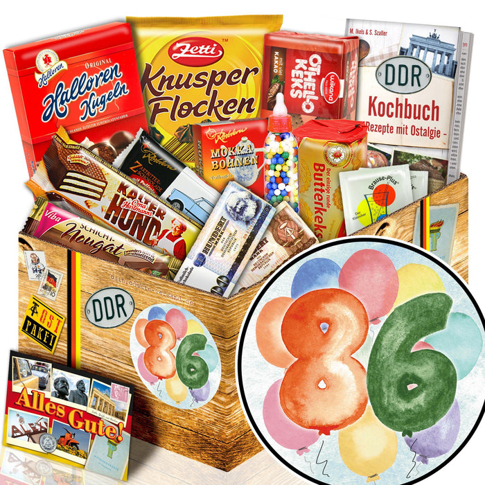 Zahl 86 - Süßigkeiten Set DDR L - Ossiladen I Ostprodukte Versand