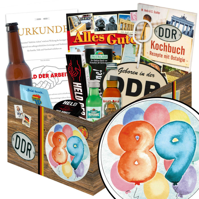 Zahl 89 - Geschenkset Ostpaket "Männer Box" - Ossiladen I Ostprodukte Versand