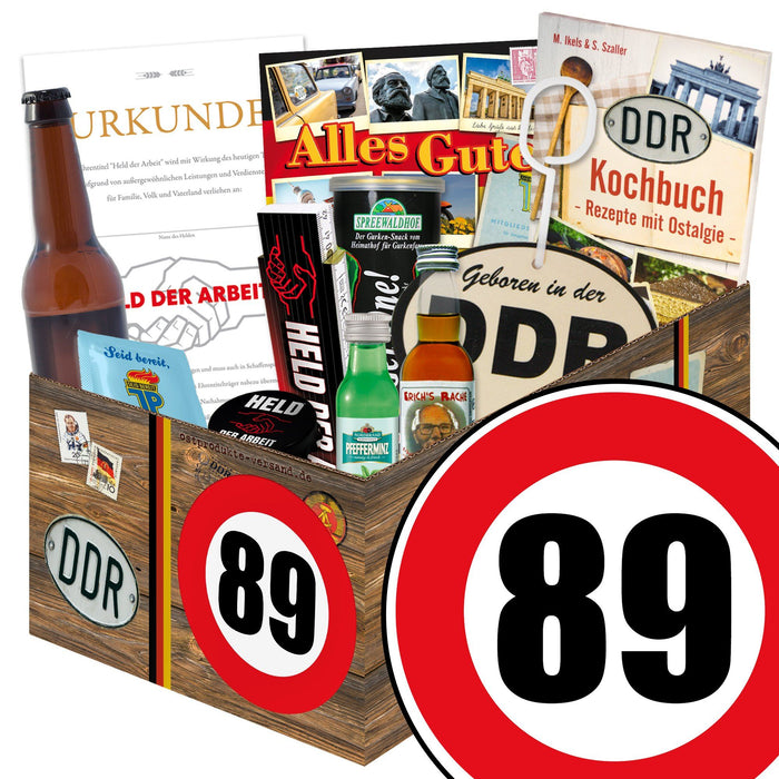 Zahl 89 - Geschenkset Ostpaket "Männer Box" - Ossiladen I Ostprodukte Versand