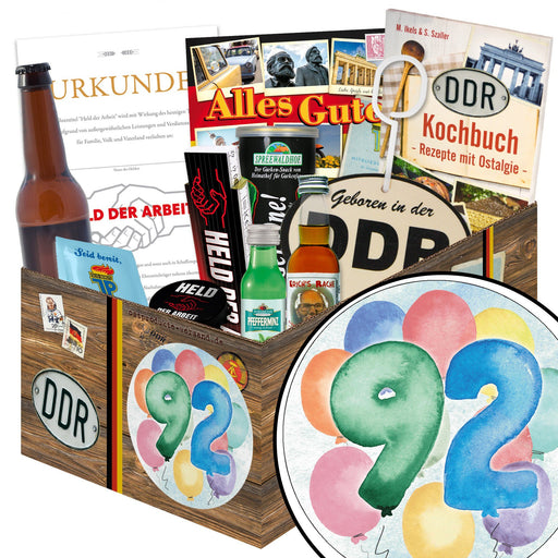 Zahl 92 - Geschenkset Ostpaket "Männer Box" - Ossiladen I Ostprodukte Versand