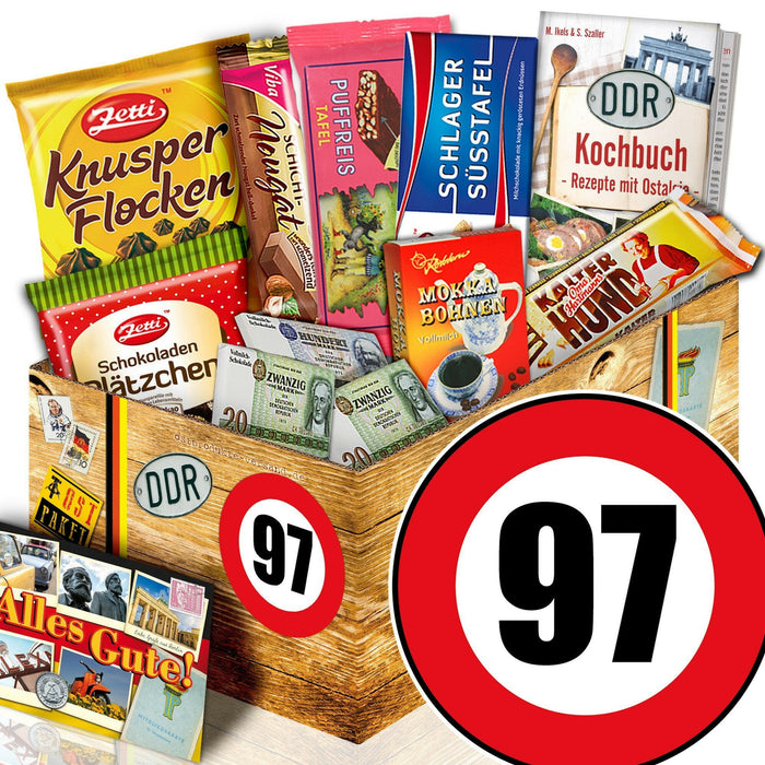 Zahl 97 - Geschenkset Ostpaket "Schokoladenbox M" - Ossiladen I Ostprodukte Versand